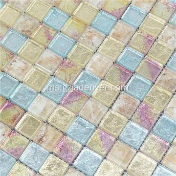 Jubin Porcelain Warna Campuran Kristal Mosaic